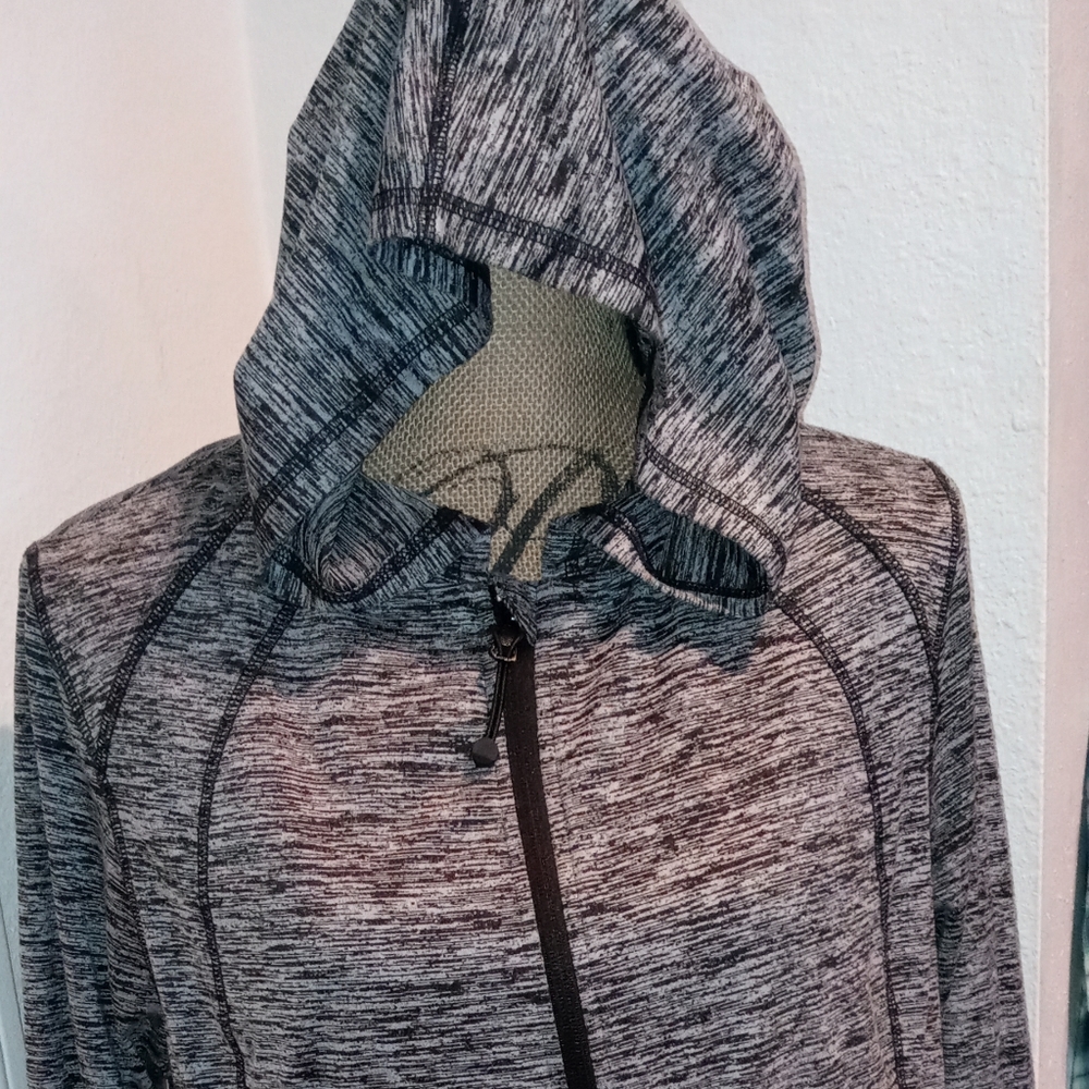 Gray workout jacket